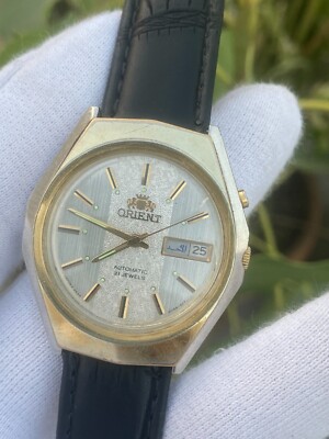 A*n様 【秋時計♪】【稼働品】ORIENT G469006-6A PY Orient Automatic 21 Jewels G469006-6APY Day-Date Men's Wristwatch