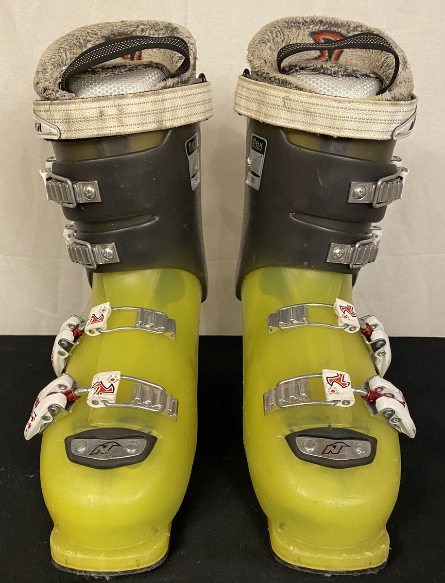 NORDICA SUPERCHARGER Green / Yellow Mondo 26.0/26.5 Ski Boots
