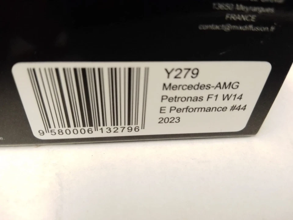 Spark F1 Mercedes AMG W14 #44 Lewis Hamilton 2023 1/64 Y279 - Immagine 3 di 3