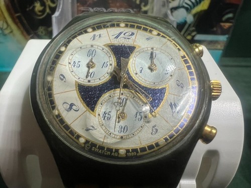 Swatch Relojes Pulsera Hombre Mujer de Cuarzo Tira Lote 4 Relojes Vintage - Imagen 3 de 19
