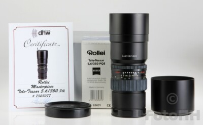 RARE MASTERPIECE ROLLEI CARL ZEISS TELE - TESSAR 350mm F5.6 RARE MASTERPIECE ROLLEI CARL ZEISS TELE - TESSAR 350mm F5.6