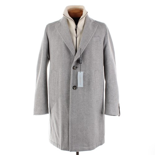Windsor NWT Wool Blend Coat w/ Removable Knit Bib Size 50 (M US) In Gray