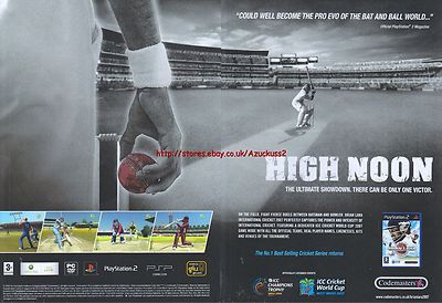 High Noon ''Codemasters'' 2007 Magazin doppelseitige Anzeige #4972