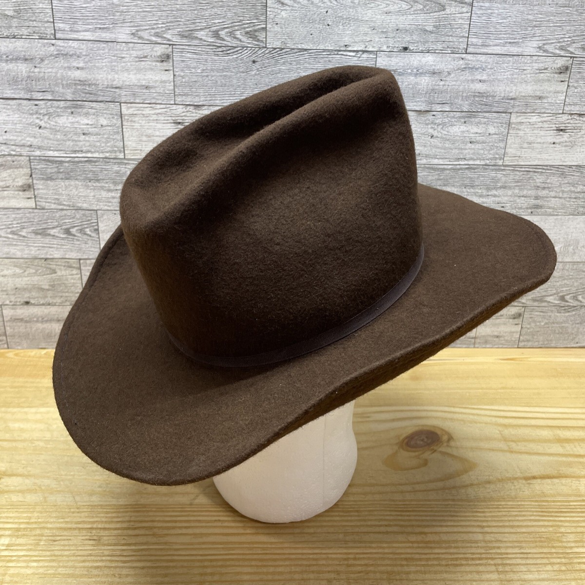 Chapeau Cowboy Vintage Rockmount Ranchwear 1850 – Feutre Laine 100%, Taille 7 1/8