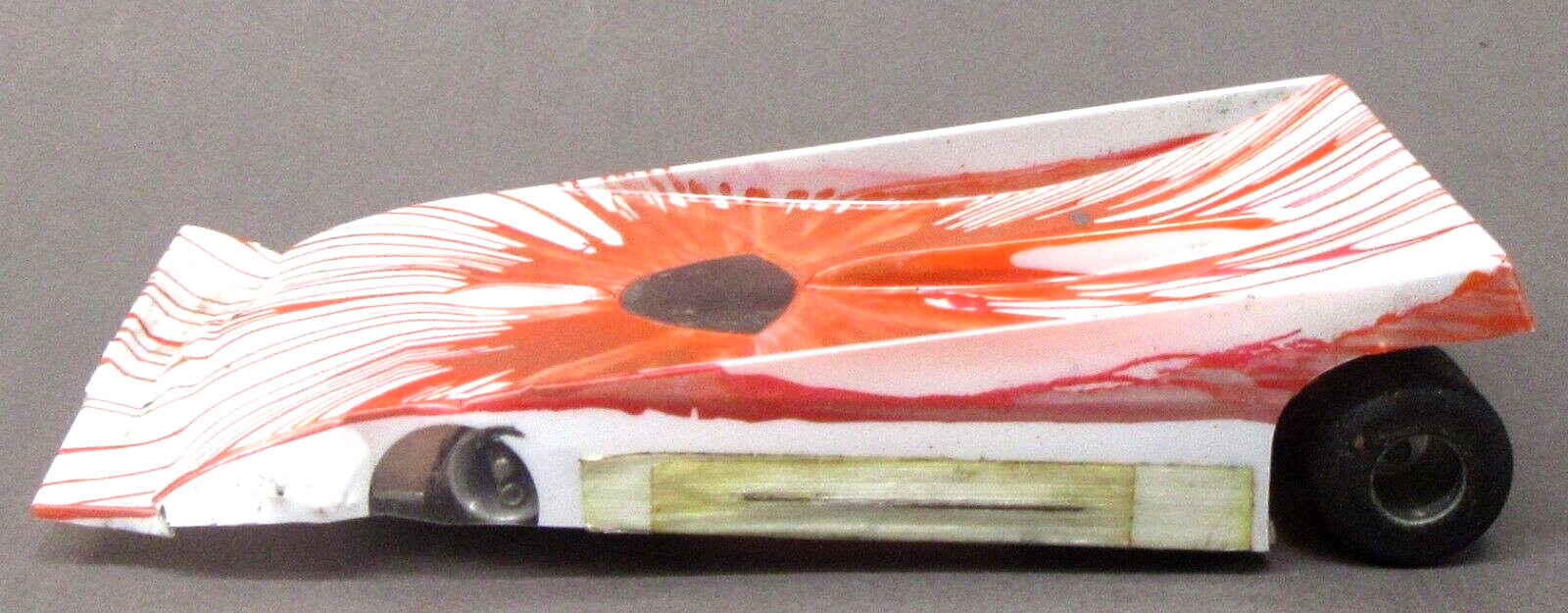 CHAMPION Down Force orange sunburst slot car Lexan body chassis motor 124 used eBay