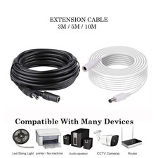 AC/DC 5V 9V 12V EXTENSION OWER SUPPLY LEAD CABLE FOR PADAPTERS 5.5X2.1 TIP SIZE