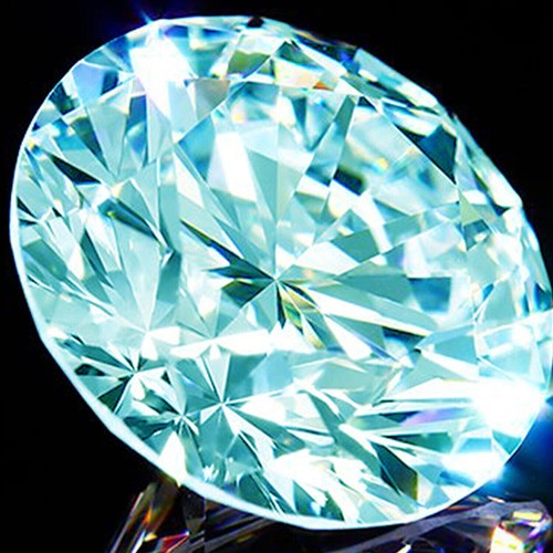 Moissanite Bleue 0,75 Ct - VVS1 - 6 Mm - Créée En Labo - Qualité Exceptionnelle