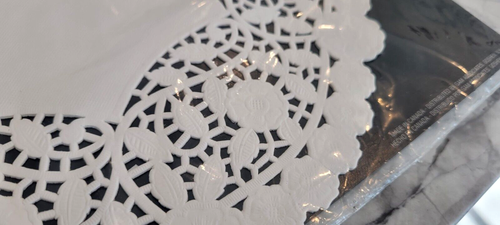 Lot of 12" Round, White Lace Paper Doilies; 2 Sealed Packs; 9 AMSCAN + 6 NICOLE - Picture 12 of 22