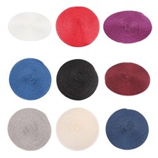 Elegant Vintage Fascinator Hat Base DIY Round Saucer for Tea Party Costume