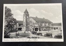 Ak Postkarte Giessen - Lahn Bahnhof - Auto Ve...