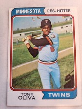 MLB Hall of Famer Tony Oliva (Minnesota Twins) Topps Baseball Card (1973 Season)