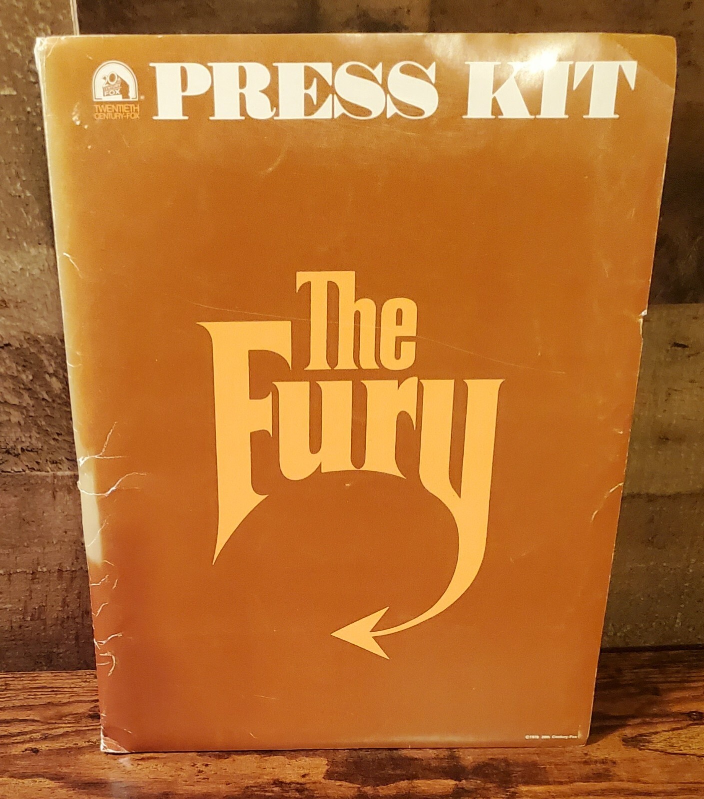 1978 "THE FURY" Brian DePalma Orig MOVIE PRESS KIT With (16) PHOTOS In Folder