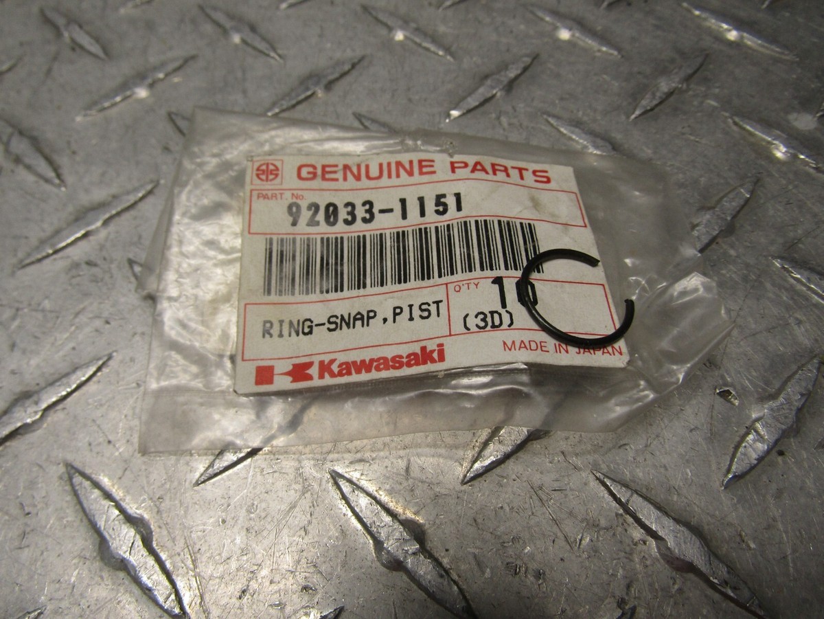 Kawasaki Many Models Fitment in Description OEM Piston Pin Snap