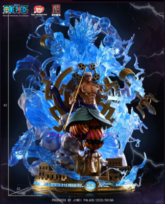 Jimei Palace One Piece Sky Piea Thor Enel Gk Led Resin Toy Model Statue In Stock