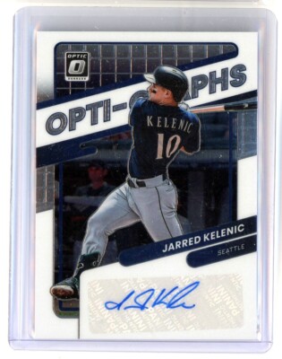 Jarred Kelenic Auto Seattle 2022 Donruss Optic Opti-Graphs Signed Auto OG-JK 