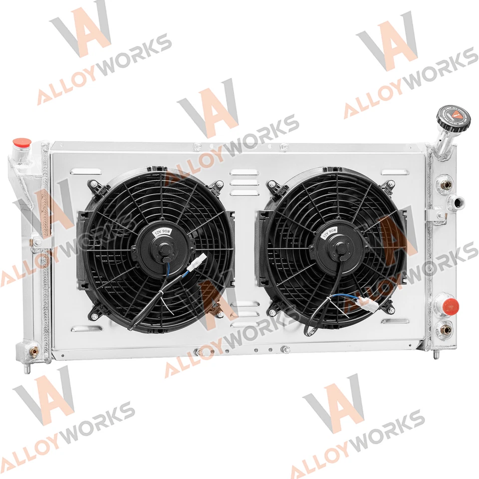 3 Row Radiator Shroud+Fan For 1997-2003 Pontiac Grand Prix Montana/Buick Century Foto 4 de 4