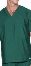 Landau Unisex Reversible V-Neck Scrub Top - 7502 GHP Size M