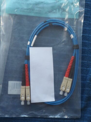 Two Allen Tel GBSC2-D3-01 Fiber Optic Patchcord SC To SC Duplex MM 50/125 3mm 1M - Picture 10 of 10