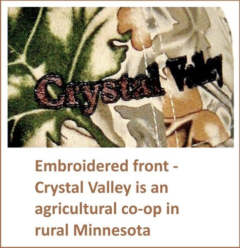 CAMOUFLAGE HAT Cap Headliner YOUNGAN Crystal Valley Minnesota BOW HUNTING Hunter - Picture 3 of 6