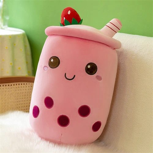 Bubble Tea Kuscheltier Plüschtier Boba Tee Kissen Plushie Plüsch Kissen Puppe DE - Bild 42 von 46