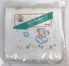 VTG RIEGEL Teddy Beddy Bear Friend Baby Crib Blanket 36  x45  New Sealed USA Made