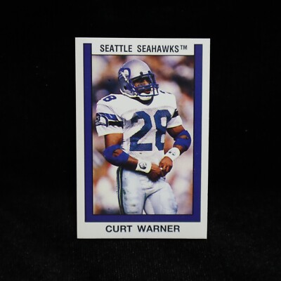 1989 Curt Warner  Seattle Seahawks Panini Sticker  #400