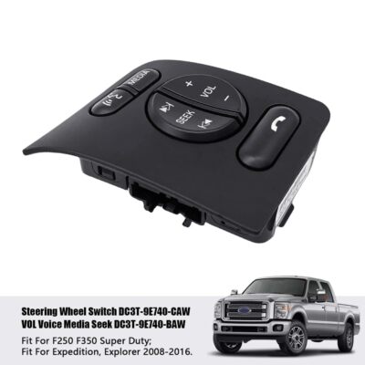 Best Steering Wheel Media Control Button Fit For Ford F250 F350 Super Duty