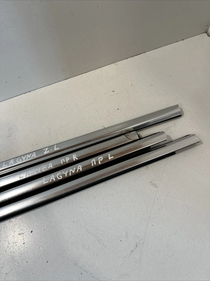 Renault Laguna conjunto de moldura acabamento de vidro cromado genuíno 2010 Hatchback - Imagem 2 de 4