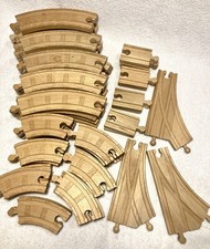 55 Fifty Five Piece Expansion Pack -Thomas Friends Wooden Railway Track VGUC