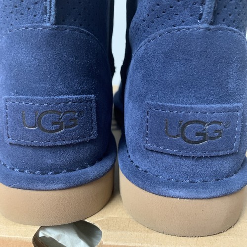 UGG Women's Classic Unlined Mini Perf Boots 1016852W MRI Navy Blue, Size: 5 - Picture 11 of 12