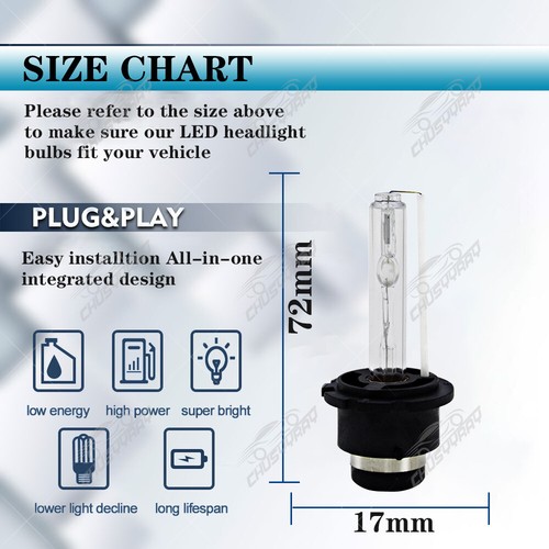 HID Headlight Bulb For Infiniti G37 2008-2013 Low / High Beam Stock Fit Qty 2- - Picture 6 of 12