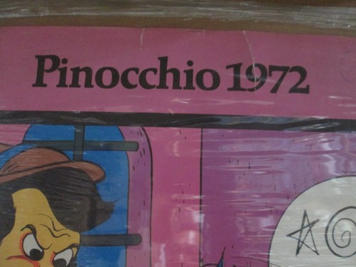 Vintage Black Light Poster Pinocchio parody 1972 (Damaged) Inv#G7552 - Picture 3 of 7