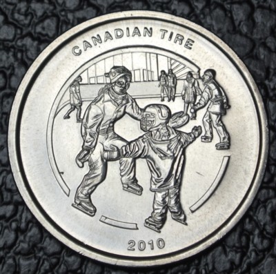 2010 CANADIAN TIRE $1 LIMITED EDITION CASH BONUS TOKEN - Ice