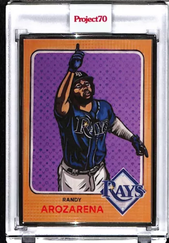 2021 TOPPS PROJECT 70 #264 RANDY AROZARENA by BLAKE JAMIESON SILVER FRAME 49/51