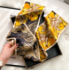 100 Mulberry Silk Scarf 150X15CM Women's Long Double sided Printed Scarf CHA5
