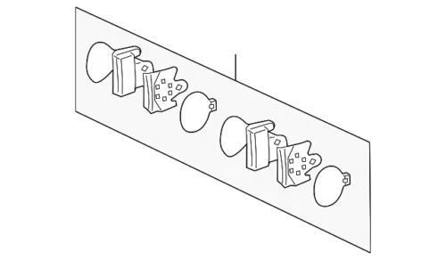 Juego de pastillas de freno para Mercedes-Benz (P/N 005-420-25-20-41)