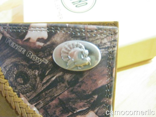 ZEP PRO Fila de Valla Cuero Camuflado Pavo Billetera Plegable Pasaporte CAJA DE REGALO DE ESTAÑO - Imagen 8 de 10