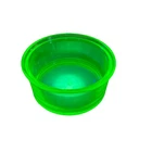 Vintage Hazel Atlas Green Uranium Depression Glass Round Dish No Chips!!!