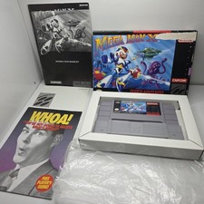 Mega Man X 1 - Super Nintendo SNES Video Game CIB Complete Box Manual TESTED