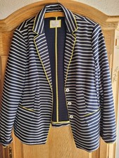 Strickjacke Damen von Madeleine blau-weiß ge...