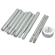 10 pcs Metal Snap Button Fastener Setter Metal Snaps Press Studs Install Punc...