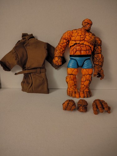 Custom Marvel The Thing Fantastic 4 With Wired Tench Coat B2F4