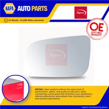 Mirror Glass fits OPEL ASTRA G 2.0 Left 98 to 05 N/S Passenger Side Door Apec