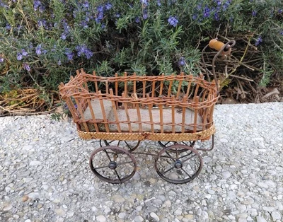 Ancien Landau miniature poupée Parisienne circa XIXème sortie grenier - Photo 1/4