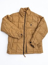 Vintage Browning Boys Medium Tan Down Puffer Jacket