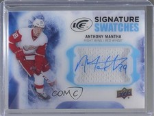 2016-17 Upper Deck Ice Signature Swatches Anthony Mantha #SS-MA Auto 2a8