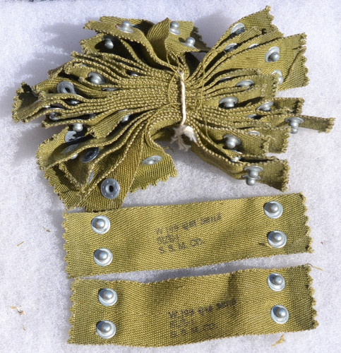 US ARMY M-1 HELMET LINER NAPE STRAP RARE MAKER S.S.M. CO. MAKER STAMP
