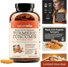 Curcumin Turmeric 2250mg 95 Curcuminoids  BioPerine Black Pepper Extract NEW