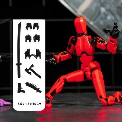 Titan13, Dummy 13, T13 Action Figure,Toy Robot, 3D Printed