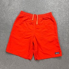 Patagonia Shorts Kids X Large Orange 7" Inseam Baggies Swim Trunks Hiking Youth